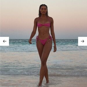 Monday Swimwear Bikini Set in Dragon Fruit w Tags